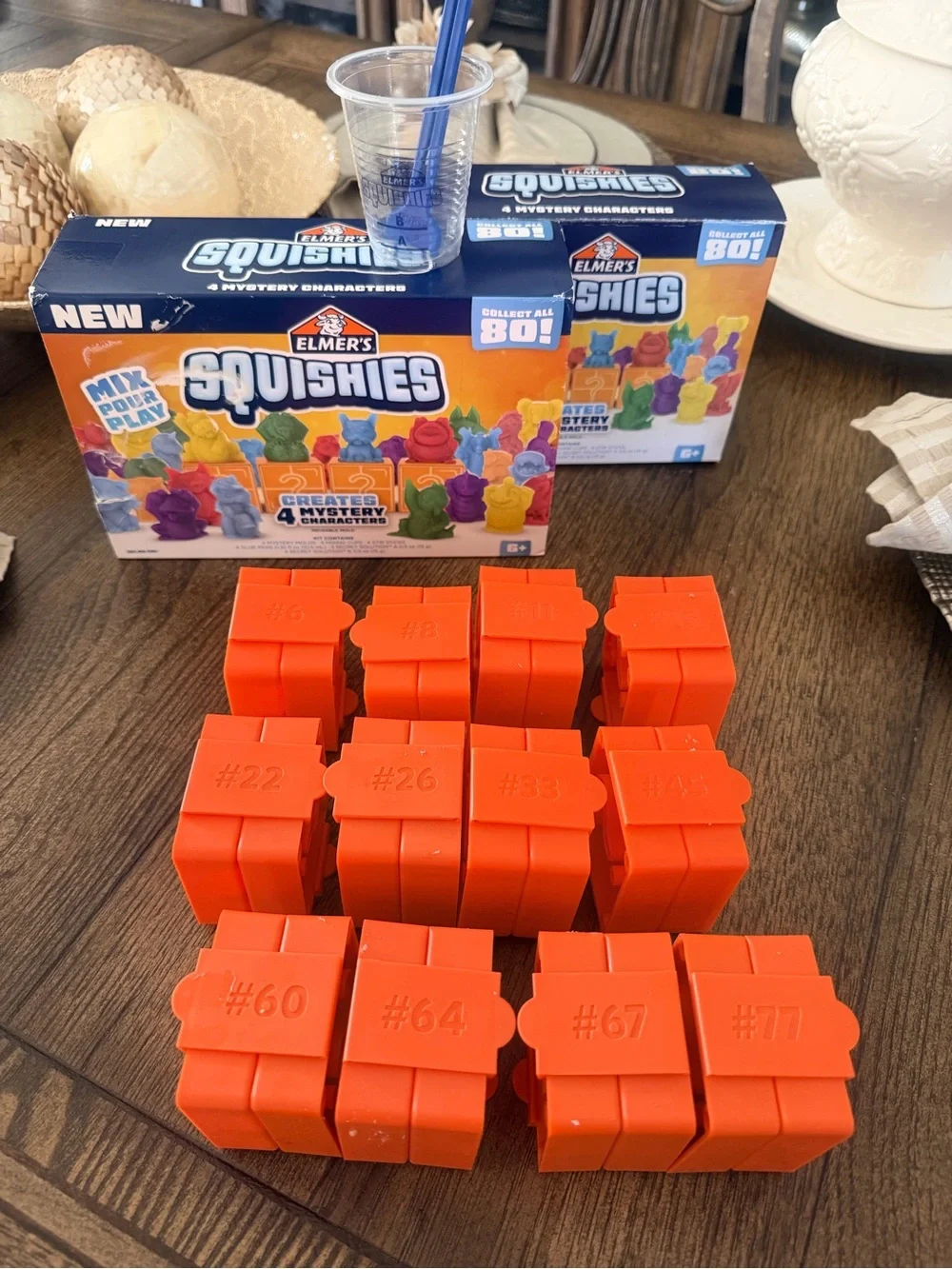 Elmer's Squishies Orange Mystery Collectible Character Molds